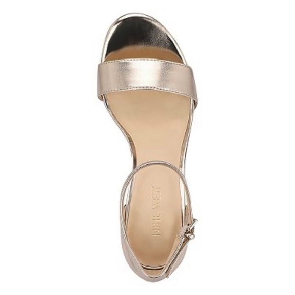 New Nine West Emmeri women’s Dress sandals color Gold size  9 - Picture 3 of 14